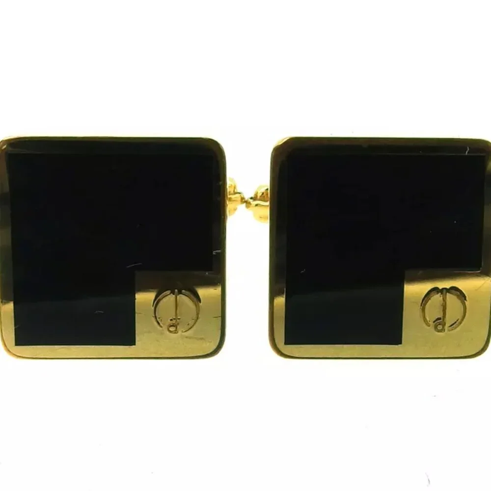 dunhill cuff d mark Gold Hardware Authentic used